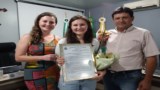 Estudante Ana Paula Kossoski é homenageada com Moção, na Câmara Municipal.